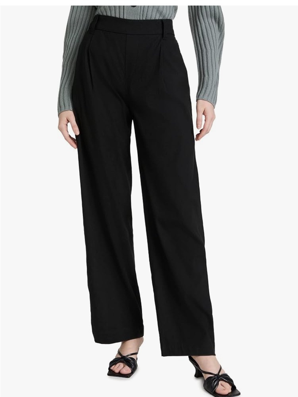 Vince Pleat front linen blend pull on trouser pants size medium